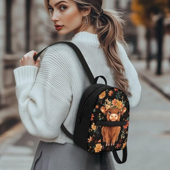 Mini Backpack Women Polyester Small Travel Purse Stylish Daypack main image 4